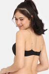 Zivame Double Layered Non Wired Medium Coverage Strapless Bra - Tap Shoe — thumbnail 2